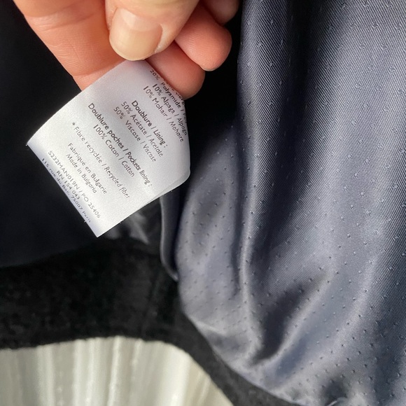 Sezane Leo Women's Black Wool Jacket - Picture 8 of 12